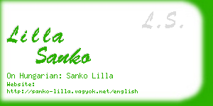 lilla sanko business card